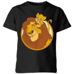 Image of Disney Mufasa & Simba Kids T-Shirt - Black - 9-10 Years