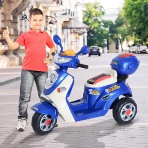 Image of HOMCOM Electric Ride on Toy Tricycle Car-Blue