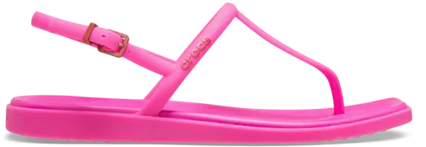 Image of Crocs Women Miami Thong Flips Pink Crush 7