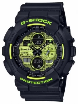 Image of Casio G-SHOCK Digital Camo Black Resin GA-140DC-1AER Watch