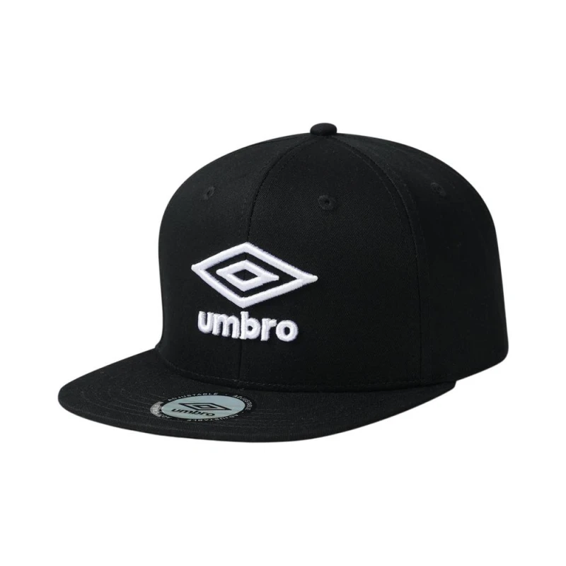 Image of Umbro Womens Flat Snapback Baseball Cap in Black Female One Size