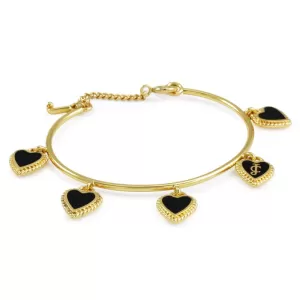Image of Juicy Couture Jewellery Enamel Hearts Charm Bangle JEWEL WJW363-001