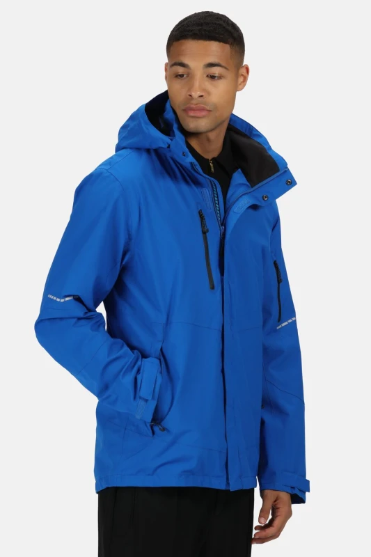 Image of Regatta Regatta Men X-Pro Exosphere Waterproof Shell Jacket in Mid Blue Size: Medium Mid Blue M Male 5051522831356