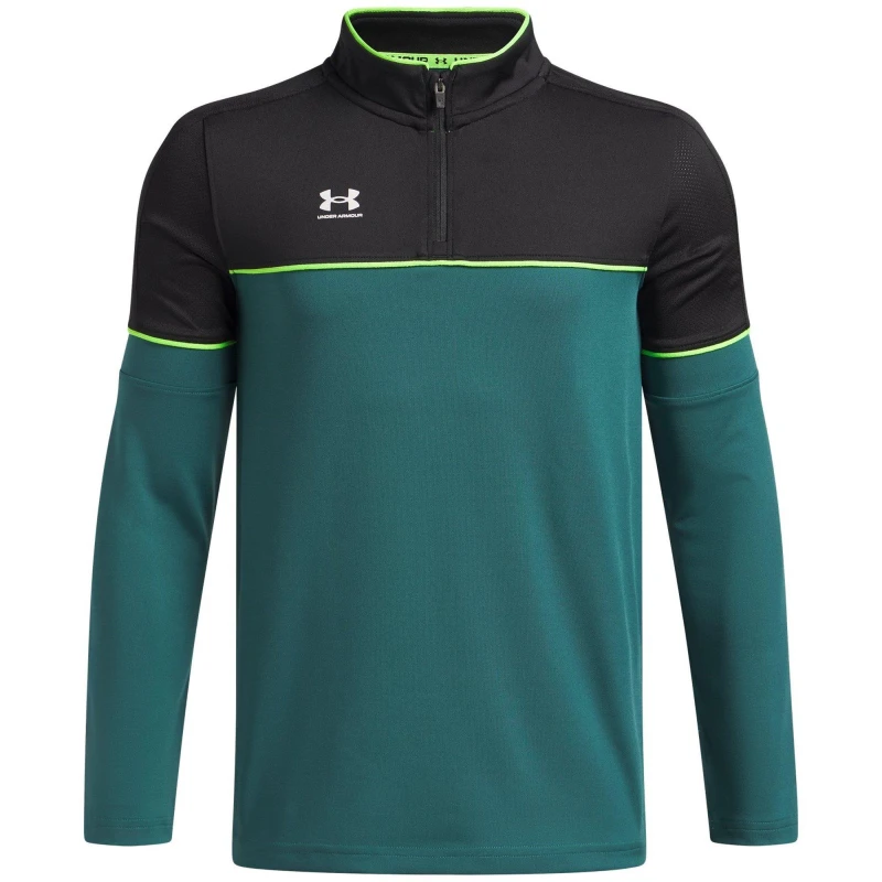Image of Under Armour Challenger Training Quarter Zip Juniors Rack Green male 7-8 (S)