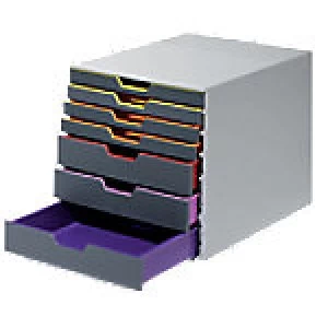 Image of Durable Varicolor 7 drawer organiser