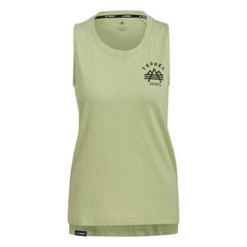 Image of adidas Terrex Graphic Tank Top Womens - Green