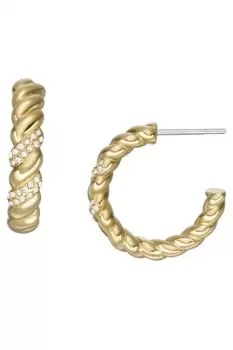 Image of Ladies Fossil Jewellery Vintage Twist Earrings