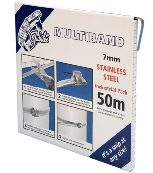 Image of 7mm Multiband Banding S/S - 50 Metre Dispenser MB1602 JUBILEE