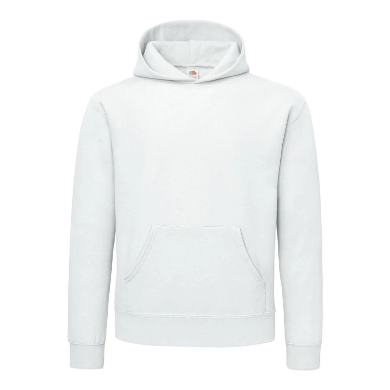 Image of Fruit Of The Loom Fruit of the Loom Men Supercotton Hoodie in White Size: Small White S Male 5063693970741