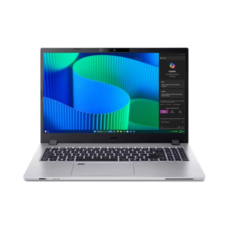 Image of Acer TravelMate P2 Laptop TMP215-55-TCO Silver