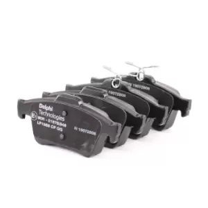 Image of DELPHI Brake pad set OPEL,FORD,RENAULT LP1958 425405,1233679,1324300 1360254,1360304,1360306,1459016,1512872,1566096,1683374,1753860,1763677,1765765