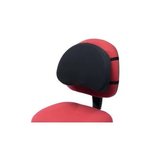 Image of Back Support with Removable Cover Adjustable Strap Black