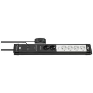 Image of Brennenstuhl 1951560103 Power strip (+ switch) 6x Black/white