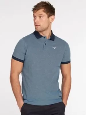 Image of Barbour Sports Polo Mix, Navy Size M Men