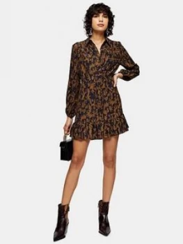 Image of Topshop Tiered Mini Dress - Multi