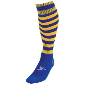 Image of Precision Hooped Pro Football Socks Royal/Gold - UK Size 3-6
