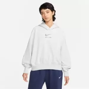 Image of Nike Air Fleece Hoodie Womens - White