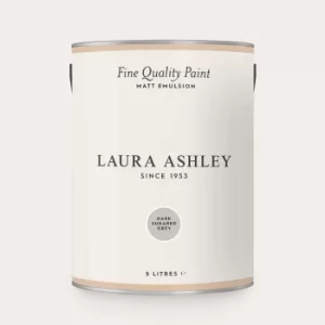 Image of Laura Ashley Matt Emulsion Paint Dark Sugared Grey 5L