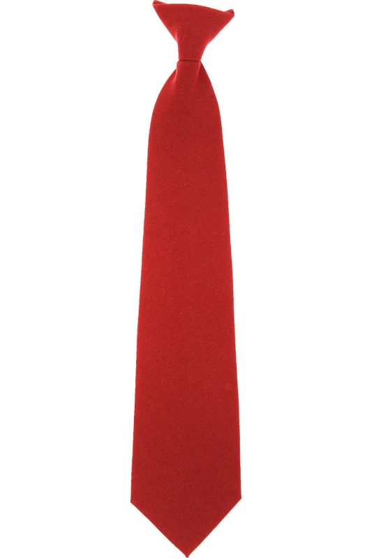 Image of Yoko Clip-On Tie (Pack of 4) in Red Red Unisex One Size