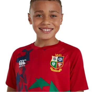 Image of Canterbury British and Irish Lions Lightweight T Shirt Junior Boys - TNGO RED