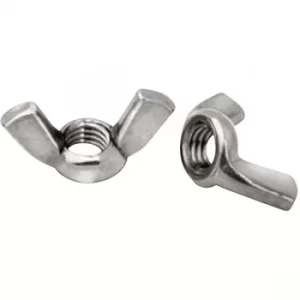 Image of Toolcraft Wing Nuts DIN 315 Galvanised Steel M3 Pack Of 10