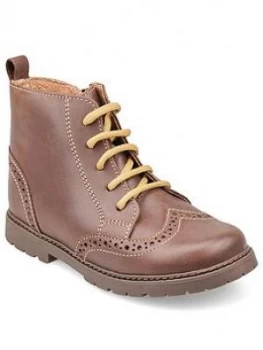 Image of Start-rite Boys Echo Boots - Brown, Size 2 Older