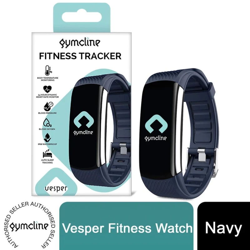 Image of Gymcline Gymcline Vesper Fitness Tracker - Body Temperature Monitoring, Navy