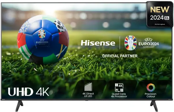 Image of Hisense 43" 43A6NTUK Smart 4K Ultra HD LED TV