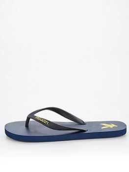 Image of Lyle & Scott Flip Flop, Dark Navy, Size 9, Men