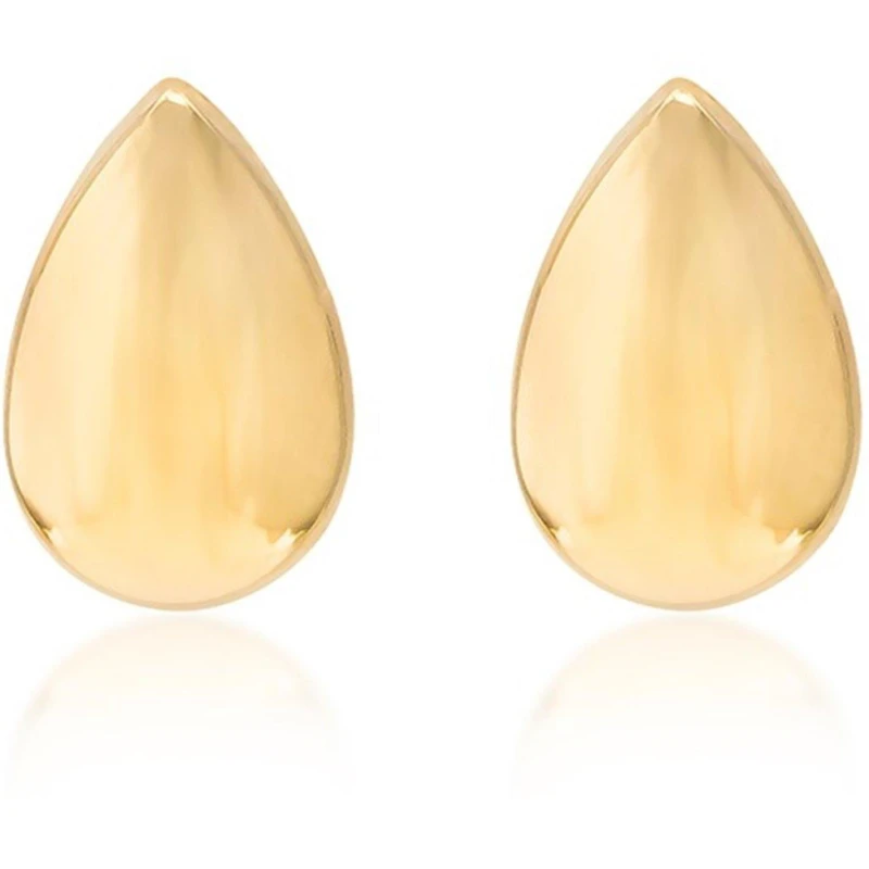 Image of Be You 9ct Gold Mini Teardrop Stud Earrings Yellow Gold female One Size