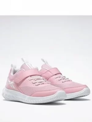 Image of Reebok Rush Runner 4 Shoes, Pink/White, Size 10.5