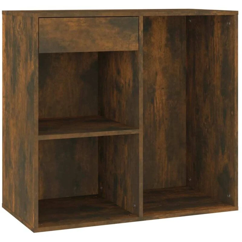 Image of Vidaxl Cosmetic Cabinet Smoked Oak 80X40X75cm Engineered Wood, Brown 820502