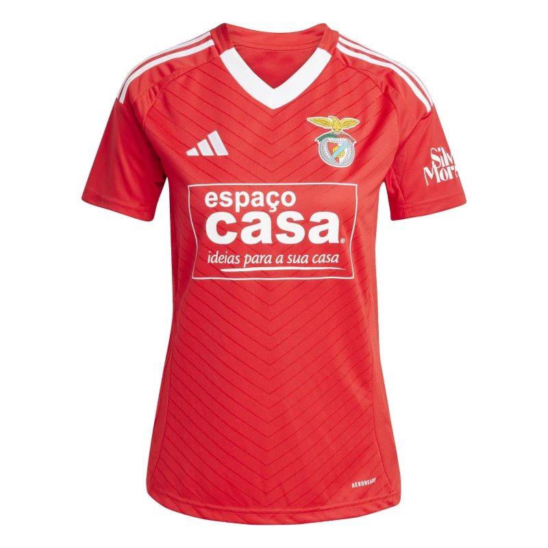 Image of adidas Womens adidas Benfica Home Shirt 24/25 Benred female 10 (S)
