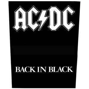 Image of AC/DC - Back in Black Back Patch