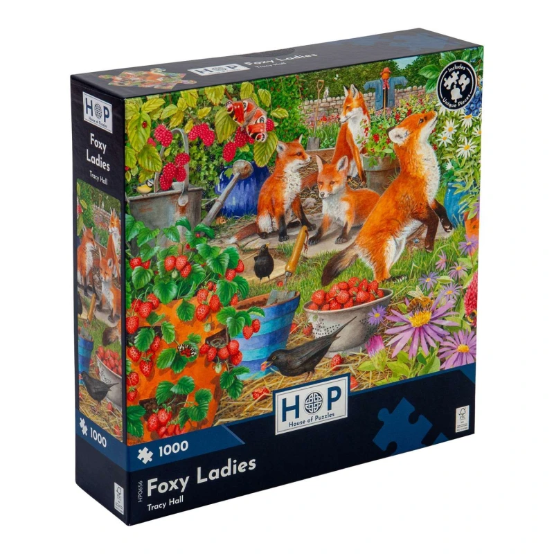 Image of The House Of Puzzles Foxy , 1000 Piece Jigsaw Puzzle Multicolor Unisex