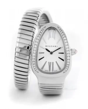 Image of Bvlgari Serpenti 35mm Diamond Steel Womens Watch 101816