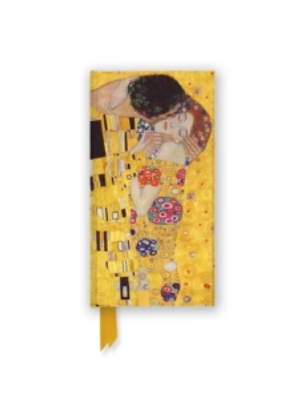 Image of Gustav Klimt: The Kiss (Foiled Slimline Journal) Notebook / blank book