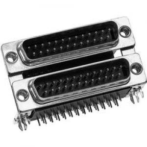 Image of D SUB dualport connector 180 Number of pins 9 Soldering Prove