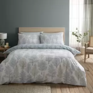 Image of Catherine Lansfield Wild Tree Green Bedding Set - Double