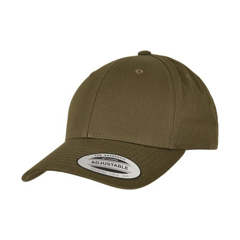 Image of Yupoong Mens Flexfit Classic Curved Snapback Cap in Dark Brown Dark Brown Male One Size
