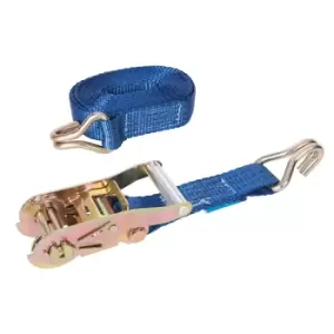Image of Silverline Ratchet Tie Down Strap J-Hook 6m x38mm Capacity 3000kg 786547