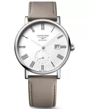 Image of Longines Elegant Collection Automatic White Dial Leather Strap Unisex Watch L4.812.4.11.2 L4.812.4.11.2