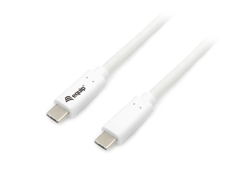 Image of Equip USB 3.2 Gen 1 C to C Cable. 0.5m. PD 60W. 5Gbps. White