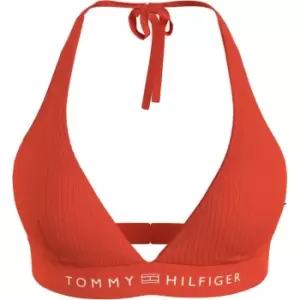 Image of Tommy Hilfiger Halter Triangle Rp (Ext Sizes) - Orange