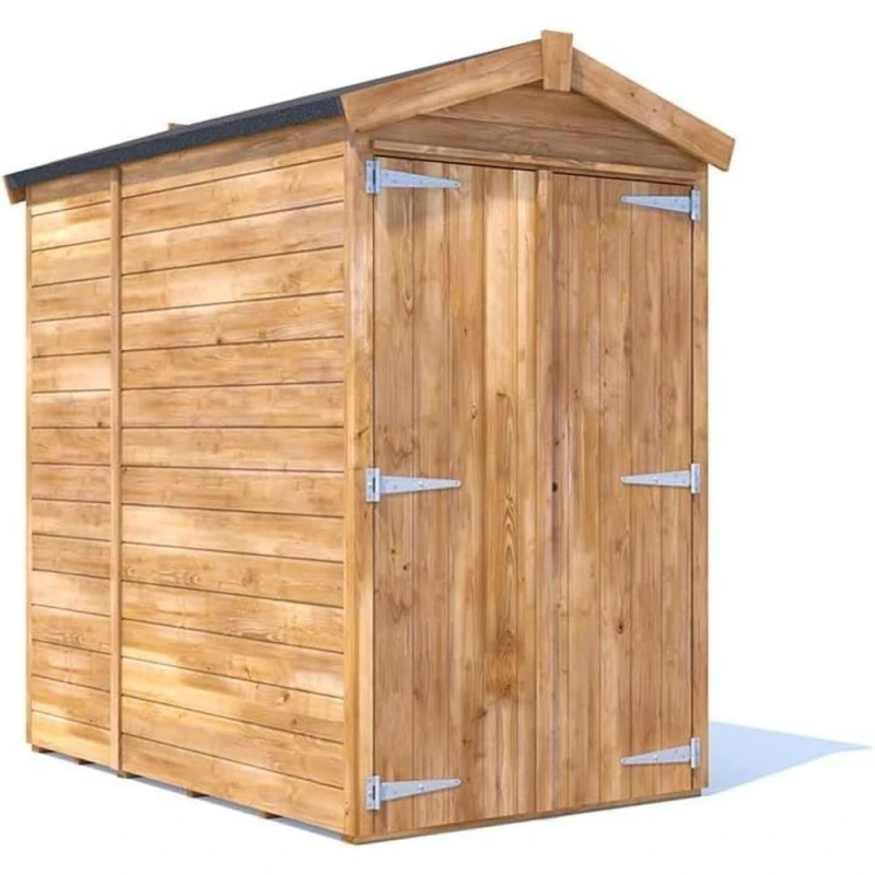 Image of Dunster House Garden Shed 1.2 X 1.8M (4' X 6') 12mm Walls Heavy Duty Wooden Outdoor Storage Apex Roof Overlord Modular