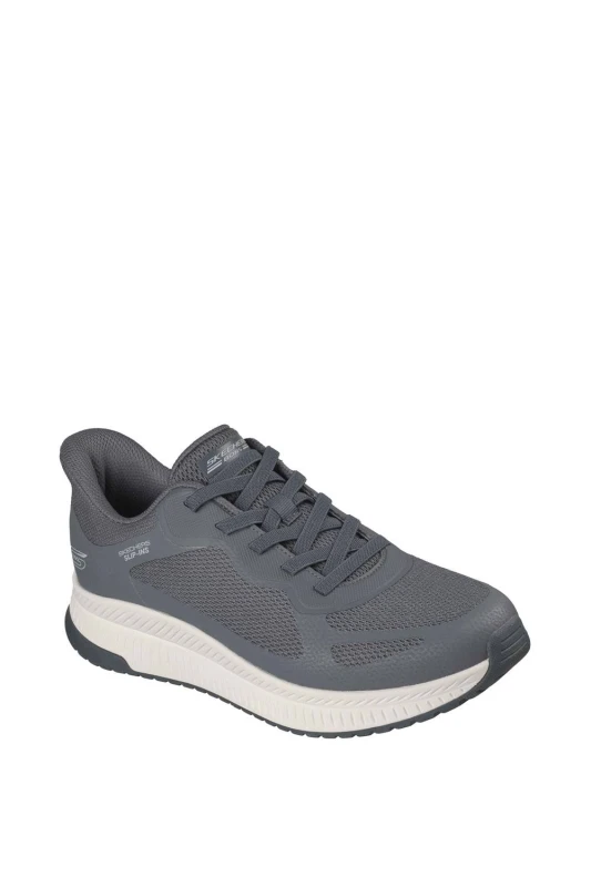 Image of Skechers Mens BOBS Sport Squad Chaos 4 Trainer in Charcoal Size: 9 Charcoal Male 9
