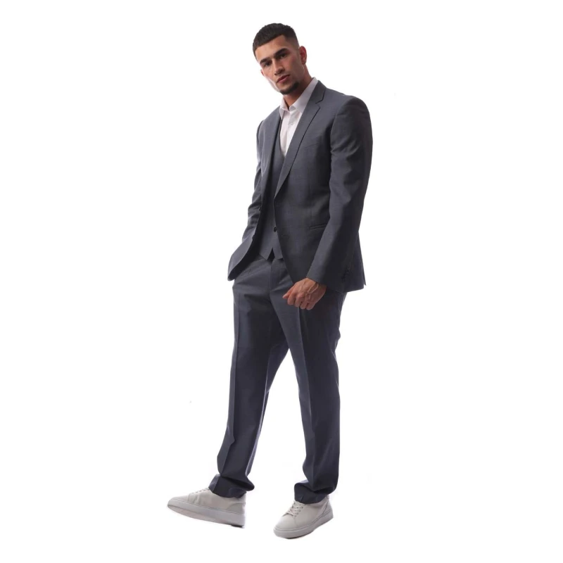 Image of Boss Mens Hamsen Tailored Fit Suit Turq/Aqua male 42 (52)