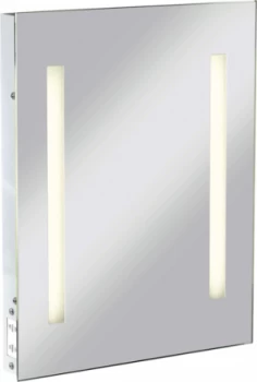 Image of KnightsBridge Illuminated Bathroom Wall Mirror IP44 Rated with Shaver Socket