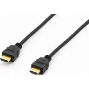 Image of Equip HDMI Cable HDMI-A plug 7.50 m Black 119372 gold plated connectors HDMI cable