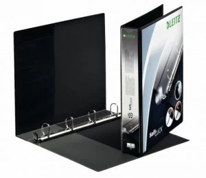 Image of Leitz Prem SoftClick Pres Binder A4 4 D-Ring 30mm BK PK6